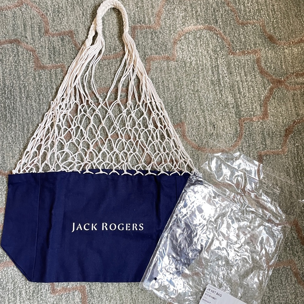 Jack Rogers MIDNIGHT NET BAG NWT